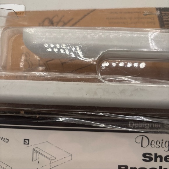 John Sterling 10” Shelf Brackets White Designer Series for 10-13” Shelves 75 lbs - Picture 13 of 14